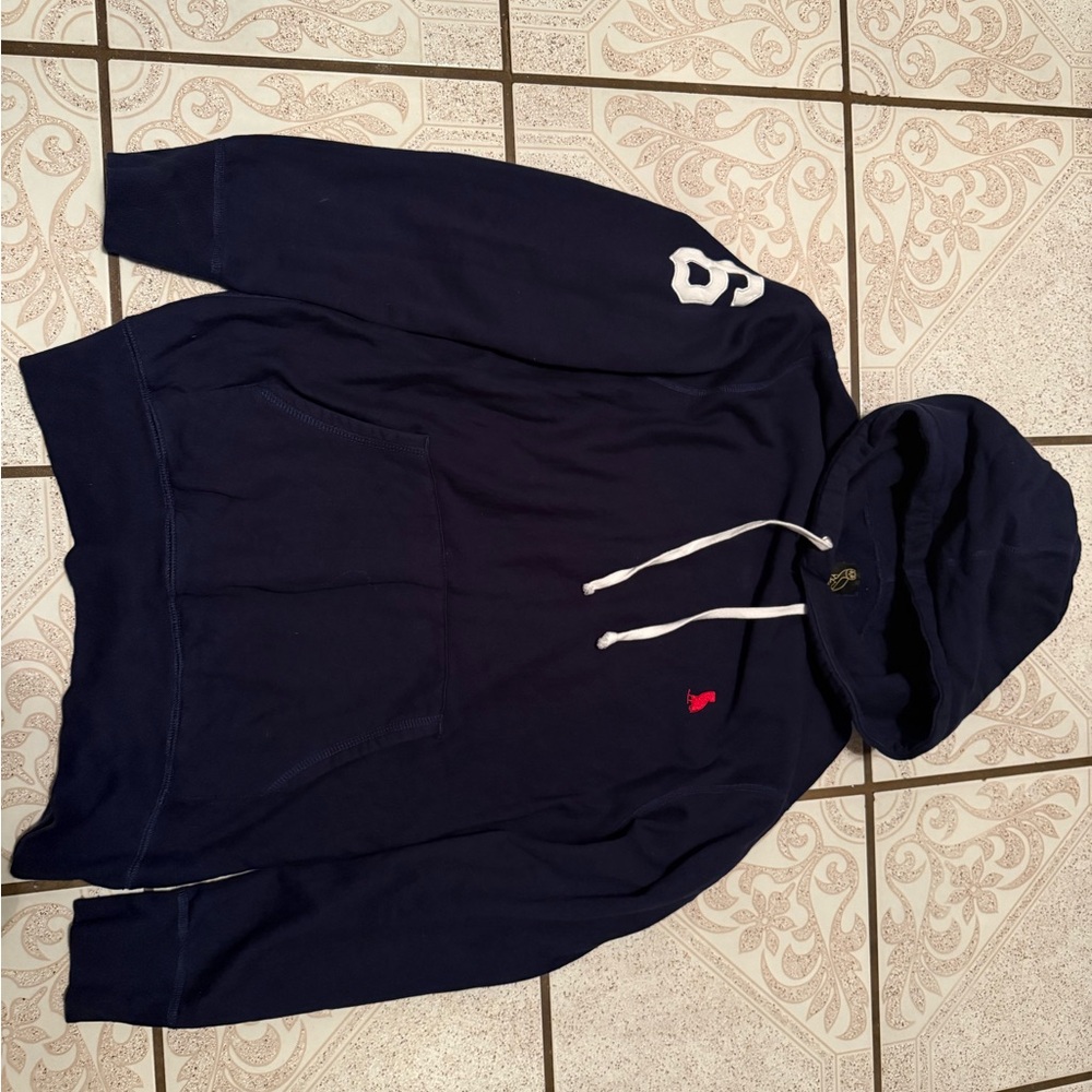 OVO // Octobers Very Own // Navy Hoodie with White and Red Accents